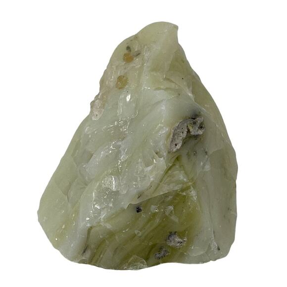 Custard Peach Tipped Art Glass Cullet Glowing Swirl Uranium‎ Slag Glass #5GL144 - Picture 2 of 6